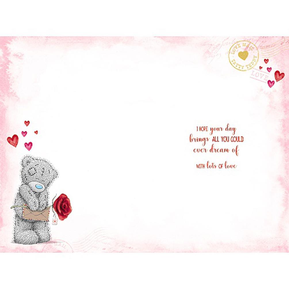 Amazing Fiancé Birthday Me to You Bear Card Extra Image 1